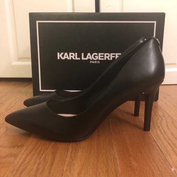 karl lagerfeld black pumps
